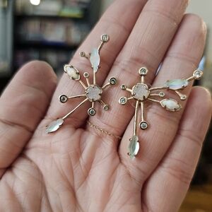 Rare Kendra Scott Rose Gold Druzy Constellation Statement Stud EarringsRare Kend